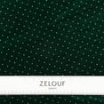 thumbnail image 3 of Zelouf Vivian Velvet With Small Stones  , Sewing, DIY, Crafts Fabric by the Yard, Hunter/silver, 50 Yard, 3 of 6