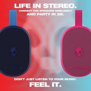 Skullcandy Ounce+ Bluetooth Speaker, IPX7 Waterproof Portable Speaker, 16 Hour Battery, True Wireless Stereo, Nylon Carry Strap
