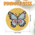 thumbnail image 4 of Cuadros Decorativos Juego de posavasos de bricolaje Mariposa 6pcs Pinturas de diamantes Posavasos Kit Proud Rainbow Logo DQrwqpou  embutido en tela, 4 of 4