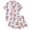 A-White, variant on Tiweut Christmas Pajamas 2 Piece Sets Womens Santa Cartoon Graphic Printed Collar Short Sleeve Tshirts and Short Pants with Loungewear Regular Sleepwear,A-White,L