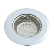Mainstays Stainless Steel Kitchen Sink Drain Strainer 4.45" - Durable Food Catcher Chrome