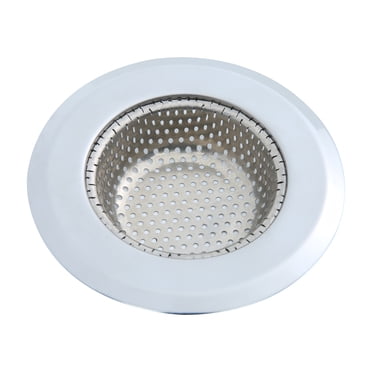 Mainstays Stainless Steel Kitchen Sink Drain Strainer 4.45" - Durable Food Catcher Chrome