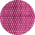 thumbnail image 1 of Ahgly Company Indoor Round Abstract Pink Modern Area Rugs, 3' Round, 1 of 4