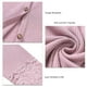thumbnail image 5 of Blusa Con Cuello En V Cuello En V Blusa De Un Solo Pecho Panel De Encaje De Poliéster Camisa De Manga Larga Para Mujer Para Otoño E Invierno Rosa XL ANGGREK Otros, 5 of 8