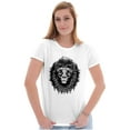 thumbnail image 3 of Lion Jungle Symbolic Spirit Animal Womens Slim Fit Graphic Tee Brisco Brands L, 3 of 5