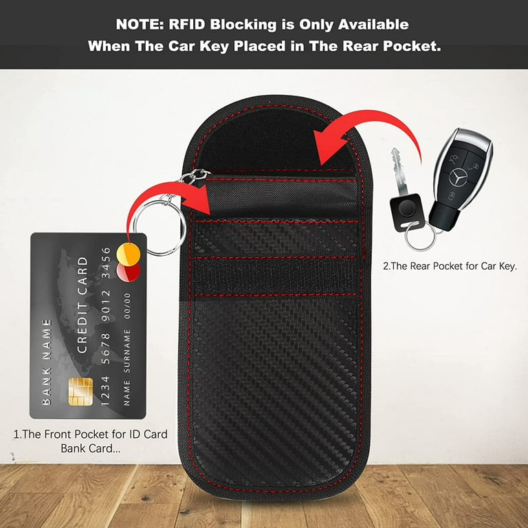 Anti-Theft RFID Blocking RFID Key Fob Protector Case Faraday Pouch