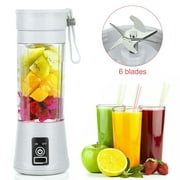 Portable Personal Size Blender, USB Rechargeable Mini Juicer Blender for Smoothies and Shakes (White)