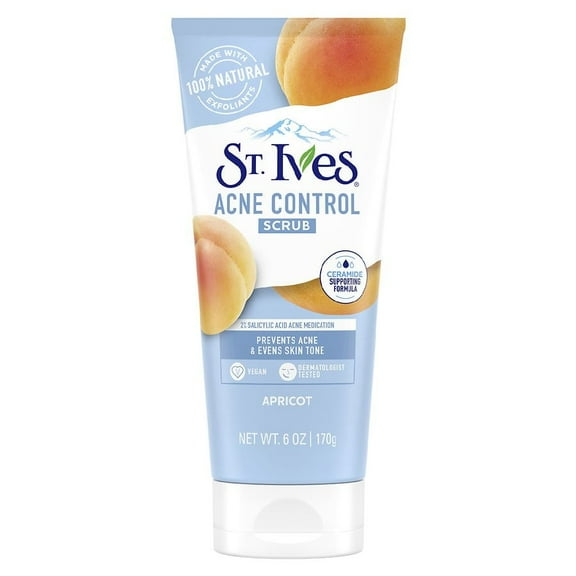 St. Ives Acne Control Face Scrub Apricot 6.0 oz Pack of 2