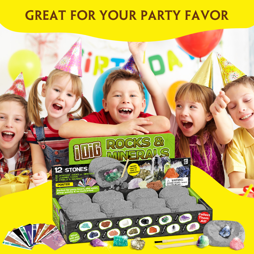 Piano Potato 12-Pack Rock & Mineral Dig Kit photo 4