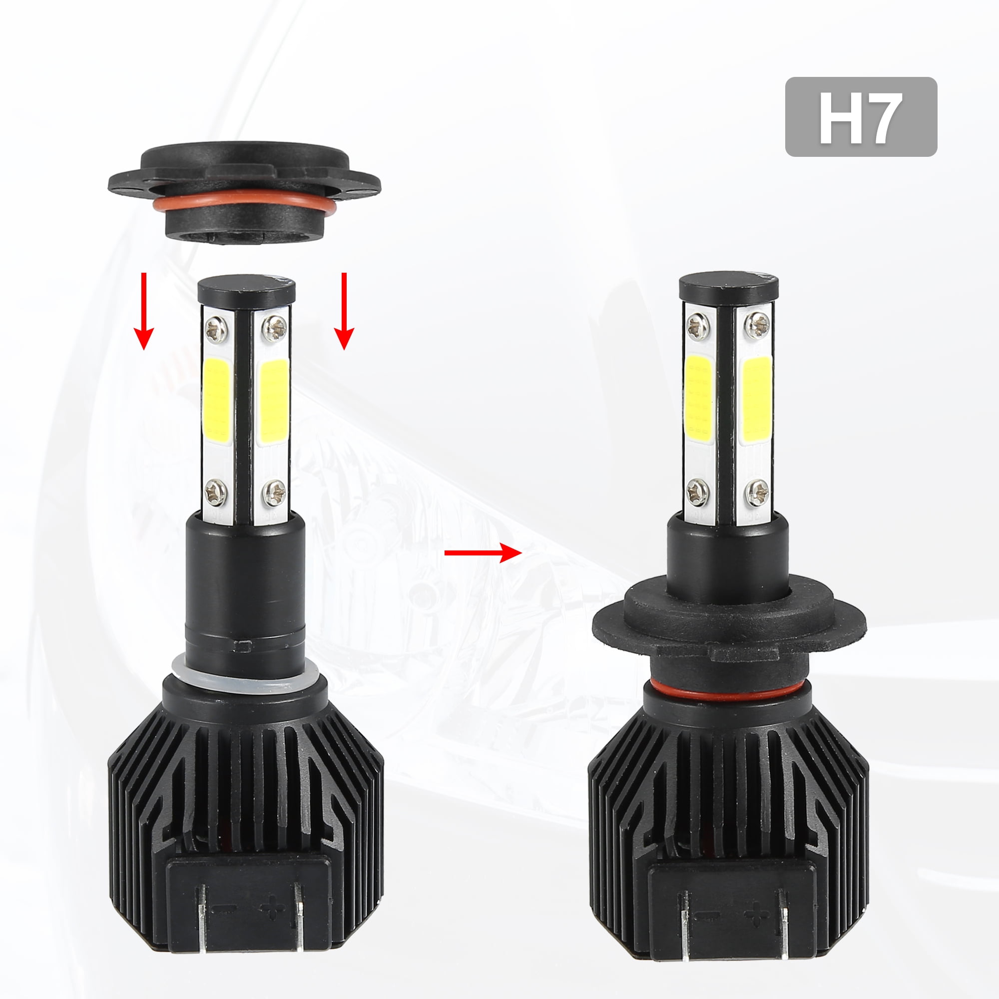 2X Scheinwerfer Lampe Halter Adapter KIT H7 LED-Halterung für OPEL CORSA C  (2000-2006)