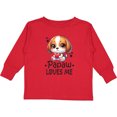 thumbnail image 3 of Inktastic Papaw Loves Me Grandchild Puppy Boys or Girls Long Sleeve Toddler T-Shirt, 3 of 5