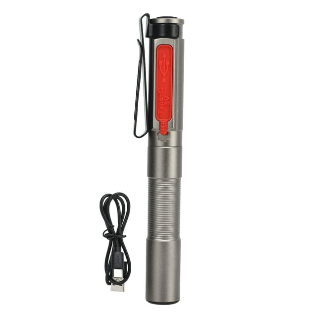 Linterna LED de bolsillo, impermeable, tipo C, portátil, mini linterna para inspección en espacios reducidos, uso médico.
