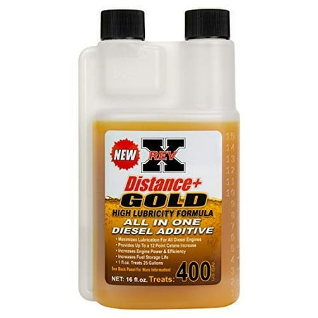 REV-X Distance+ Gold Diesel High Lubricity Fuel Treatment (16 fl. (Best Diesel Lubricity Additive)