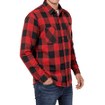thumbnail image 2 of Puztloy Flannel Shirt for Men Long Sleeve Button Down Shirts Casual Relaxed Fit with Chest Pockets Winter Mens Flannel Shirt, 2 of 6