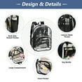 thumbnail image 5 of Clear Backpack 12L Large Capacity Transparent Waterproof Sacred Cross Decorations, 5 of 8