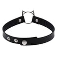 thumbnail image 7 of NEW Punk Gothic Heart PU-Leather Choker Necklace Jewellery Chain, 7 of 7