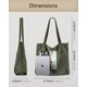 thumbnail image 3 of Bolso Prite Corduroy para mujer con hombros grandes, color verde oscuro, 3 of 7