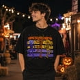 thumbnail image 5 of Dancing Skeleton Halloween Shirt, Retro Pumpkin Head Skeletons Graphic Tee, Vintage Spooky Season Fall Gift, Unisex, 5 of 10