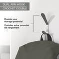 thumbnail image 3 of Richelieu NH1253021195 4-7/8" (123 Mm) Contemporary Metal Coat Hook - Nickel, 3 of 7