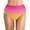 B-Hot Pink, variant on Women's Ruched Low Waisted Bikini Bottom Retro Vintage Swim Short Tankinis Boyshorts