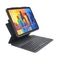 thumbnail image 1 of ZAGG Pro Keys Detachable Case and Wireless Keyboard for Apple iPad 11" (A16)/ 10.9 10th GEN, Multi-Device Bluetooth Pairing, Back, 1 of 8