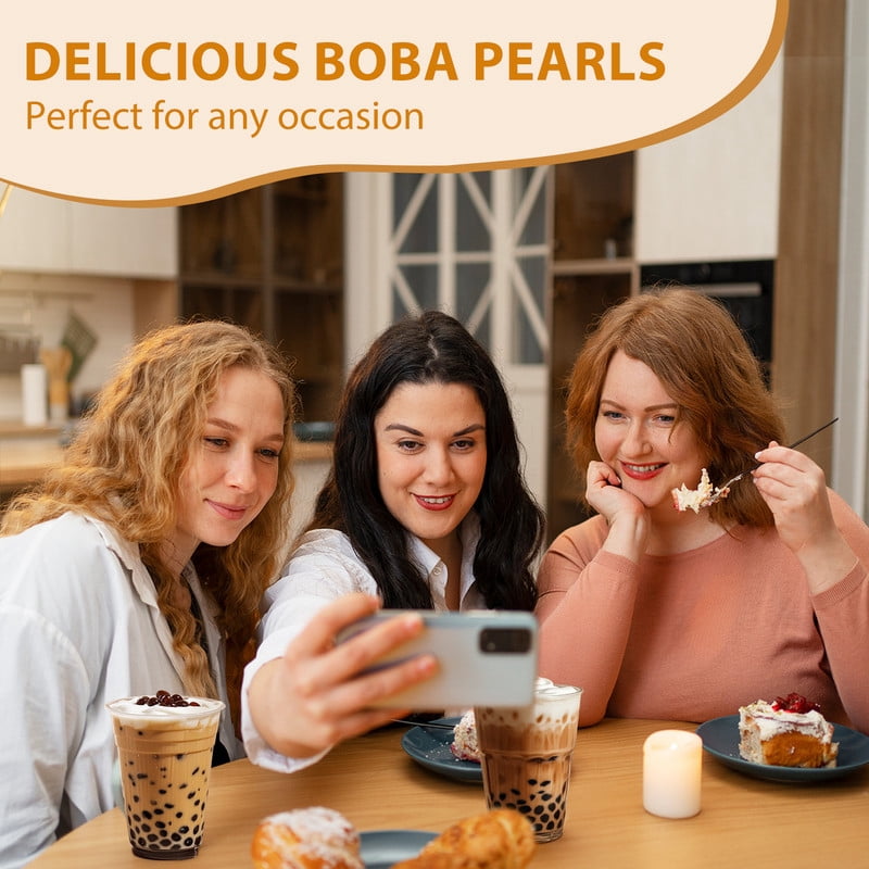 Soeos Tapioca Pearls for Bubble Tea, 2 pack, Total 17.6 oz