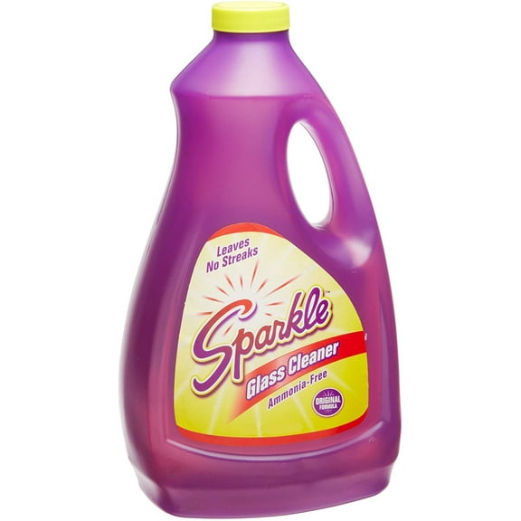 A J Funk & Co 20967 Sparkle Glass Cleaner, Original Purple Formula, 67.6-Ounce Refill Bottle