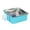 Blue, variant on Happy Date Crate Dog Bowl, Stainless Steel Removable Hanging Food Water Bowl Crate Coop Cup ,Pet Cage Bowls with Bolt Holder for Dog, Puppy, Cat, Rabbit, Bird ,Small Animals