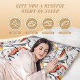 thumbnail image 3 of Body Pillow Cover - Soft Body Pillow Pillowcase, Minimalist Cute Cockatoo Orange Breathable Long Body Pillow Case Cover with Invisible Zipper 20x60in, 3 of 5