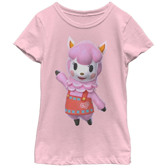 Girl's Nintendo Animal Crossing Reese Graphic Tee Light Pink Large