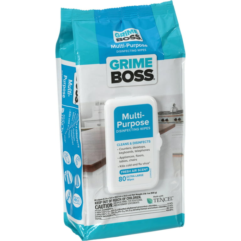  Grime Boss A541S30X Hand Wipes : Health & Household