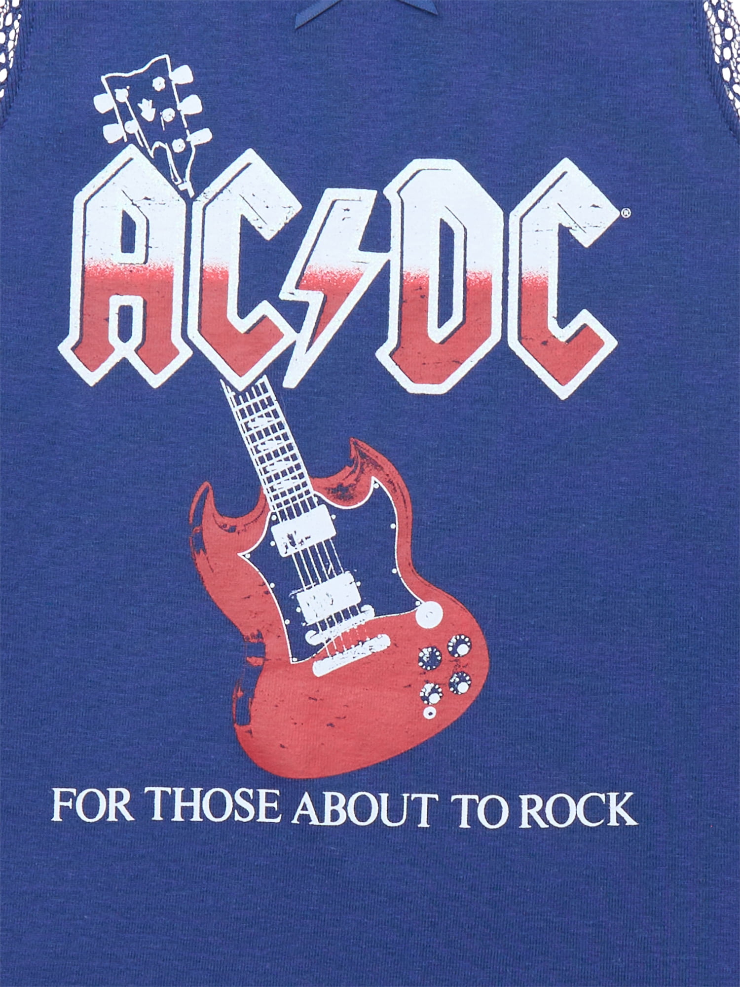 ACDC Girls Americana Graphic Tank Top with Lace Trim, Sizes 4-16