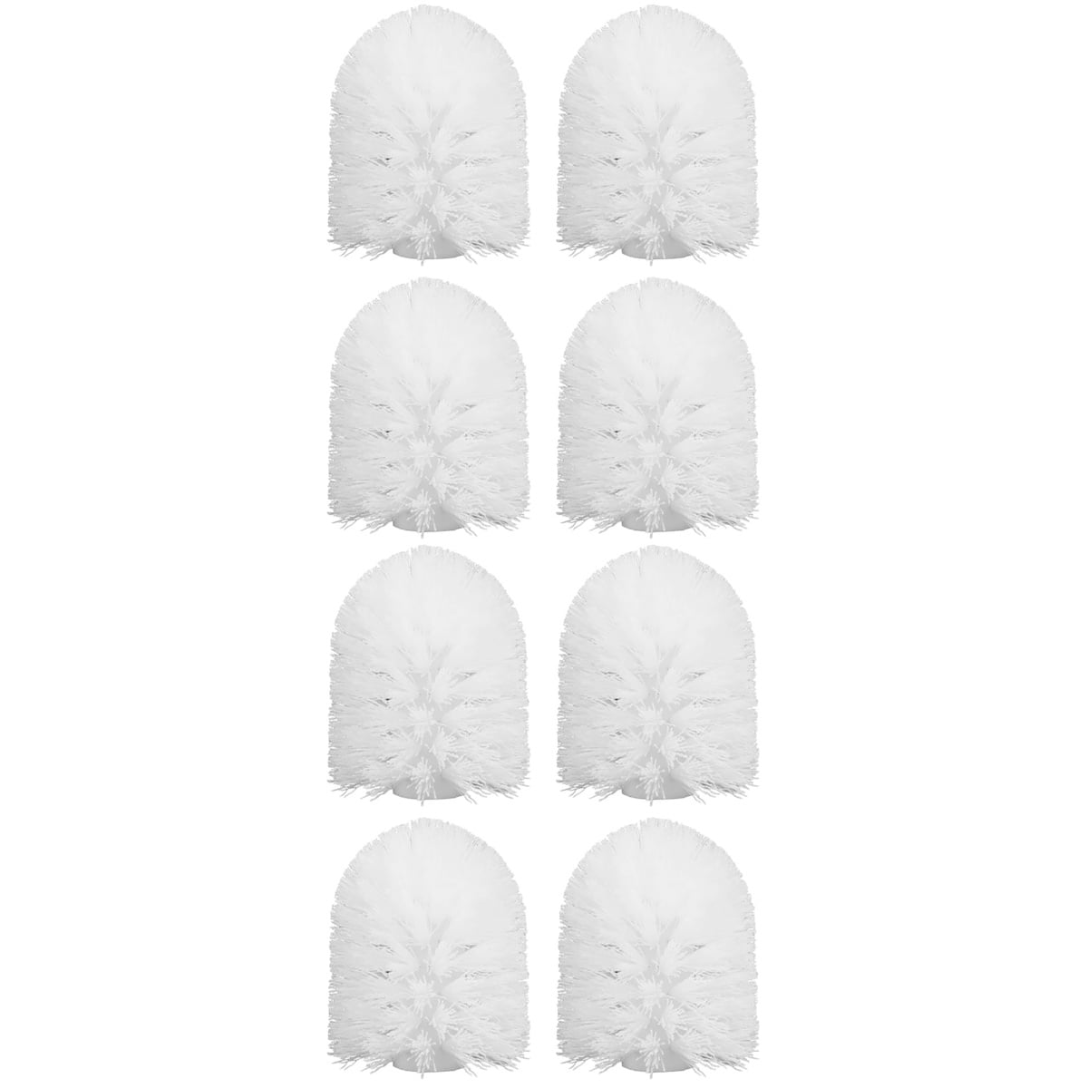 FUEENIRVA 8-Piece Plastic Toilet Brush Set with Sturdy Bristles for Efficient and Easy Bathroom Cleaning