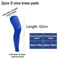 thumbnail image 2 of Outdoor breathable sun protection shin pads basketball mountaineering knee pads-blue, 2 of 5