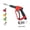13.7mm, variant on High-Pressure Water Gun with Extended Replaceable Nozzle, Anti-Winding Home Garden Car Cleaning Tool, Includes 4 Quick-Connect Connectors for Versatile Use