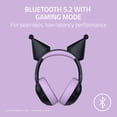 thumbnail image 4 of Razer Kraken Kitty V2 BT Wireless Bluetooth RGB Gaming Headset - Kuromi Edition, 4 of 14