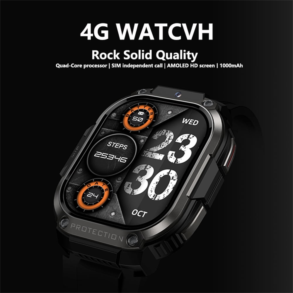 AIEK 4G LTE Smart Watch 2GB RAM 16G ROM 2.13" HD Screen GPS Wifi Camera Android8.1 Sport Watch