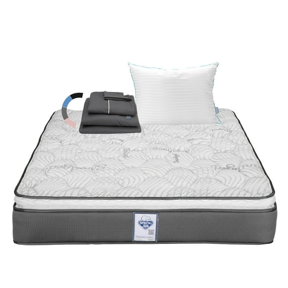 Colchón Matrimonial Spring Air Prestige + Almohada Royal+Sábanas Royal