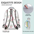 thumbnail image 5 of Pioneer Flower Floral Print Pattern Backpack for School, Cute School Bag with Adjustable Shoulder Straps and Padded Back, 15.3"x11"x7.1", 5 of 5
