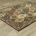 thumbnail image 2 of Oriental Weavers Lilihan Wool Blend Area Rug - 050X6 - 3'3" x 5' - in Red/ Multi - Vintage Inspired, Wool Blend, Entrway, Bedroom Rug, 2 of 3