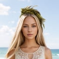 thumbnail image 2 of Unique Bargains 1 Pc Headband Fashion Feather Hair Accessories for Women Yellow Black, 2 of 5