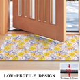 thumbnail image 3 of Lemon Fruit Crystal Velvet Non-slip Floor Mat, Entryway Doormat Durable Low-Profile Mat Home Decor, Mats Washable Kitchen Bathroom Laundry Bedroom Living Room Door Mat 30x17in, 3 of 7