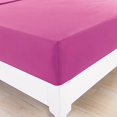 thumbnail image 4 of Unique Home Solid Bed Sheets Set - 2600 Supreme Collection - Plain 288F Double Brushed Microfiber - Wrinkle Free, Fade Resistant, Ultra Soft, 4pieces Bedding Set (Queen, Hot Pink), 4 of 4