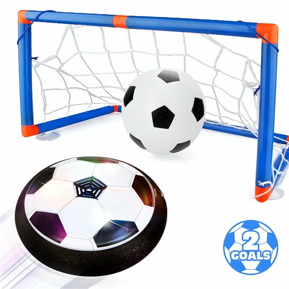 BESTSKY Hover Soccer Ball Set Sport Toy with LED Lights Xmas Gift for 3-12 Years Old Kids,Blue