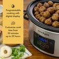 thumbnail image 3 of Crockpot Programmable 4-Quart Cook & Carry Slow Cooker, Stainless Steel, 3 of 6