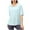 Light Blue-02, variant on Mittory Women's Sheer Workout Top Cover Up Short Sleeve See Through Athletic Yoga Split Summer Tee Blouse