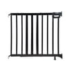 Summer Infant Deluxe Stairway Simple to Secure Safety Pet and Baby Gate, Wide, 32' Tall, Install on Wall or Banister in Doorway or Stairway,Hardware Mount, Auto Close Walk-Thru Door-Black Wood