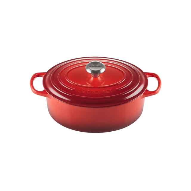 Horno holandés Le Creuset de hierro fundido esmaltado Signature, 5 litros, color cereza