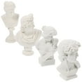 4Pcs Greek Statues Mini Greek Bust Statues Greek Bust Statues