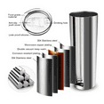 thumbnail image 3 of Case of 30pack 20oz Skinny Strainght Insulated Tumbler With Lids and Straws, Double Wall Vacuum, 3 of 5